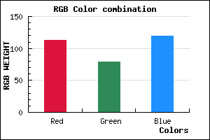 rgb background color #714F77 mixer