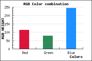 rgb background color #714FF5 mixer