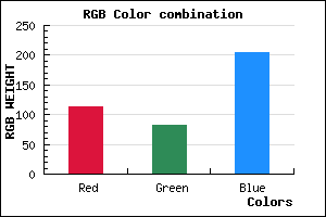 rgb background color #7152CC mixer