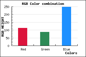 rgb background color #7157F9 mixer