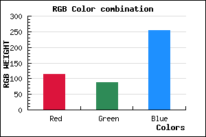 rgb background color #7157FF mixer