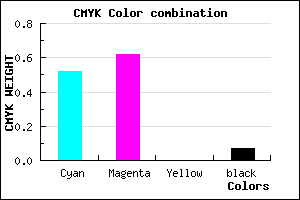 #715AED color CMYK mixer