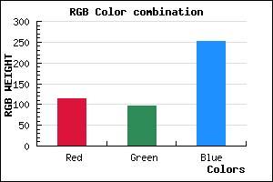 rgb background color #7160FC mixer