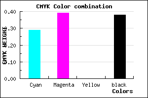 #71619F color CMYK mixer