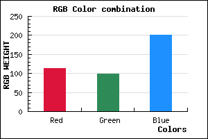 rgb background color #7163C9 mixer
