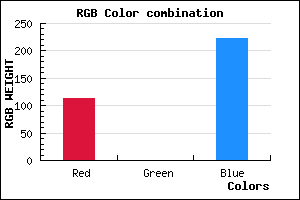 rgb background color #7200DF mixer