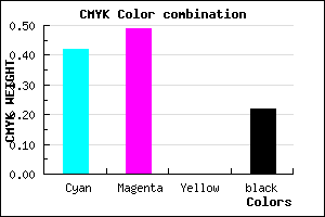#7265C6 color CMYK mixer