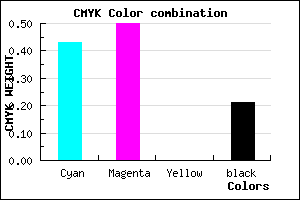 #7265C9 color CMYK mixer