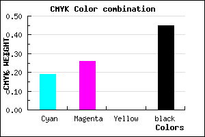 #72698D color CMYK mixer