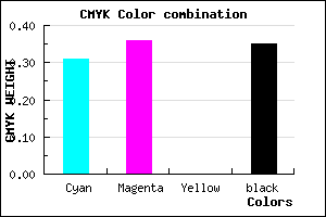 #7269A5 color CMYK mixer