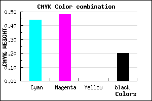 #726BCD color CMYK mixer