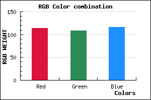rgb background color #726C74 mixer