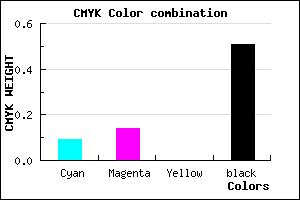 #726C7D color CMYK mixer