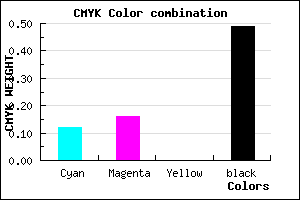 #726C81 color CMYK mixer