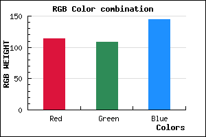 rgb background color #726C91 mixer