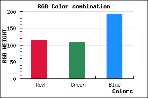 rgb background color #726CC0 mixer