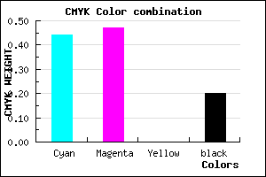 #726CCC color CMYK mixer