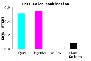 #726CEA color CMYK mixer