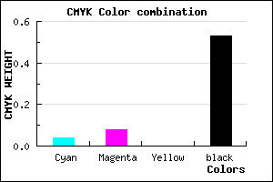 #726D77 color CMYK mixer