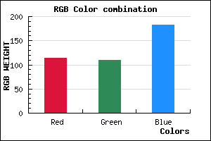 rgb background color #726DB7 mixer