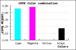 #726ED4 color CMYK mixer