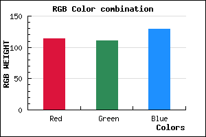 rgb background color #726F81 mixer