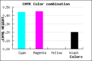 #7270CC color CMYK mixer