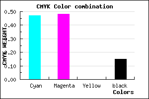 #7271D9 color CMYK mixer