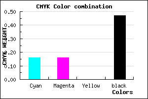#727288 color CMYK mixer