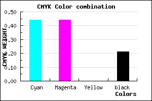 #7272CA color CMYK mixer