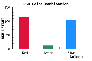 rgb background color #720C67 mixer