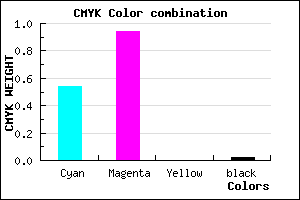 #720FFA color CMYK mixer