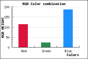 rgb background color #7217BB mixer