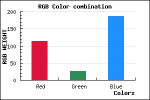 rgb background color #721BBB mixer