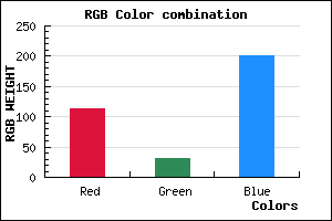 rgb background color #721FC9 mixer