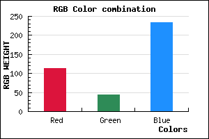 rgb background color #722BE9 mixer