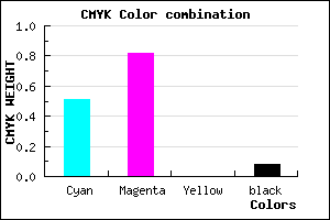#722BEB color CMYK mixer