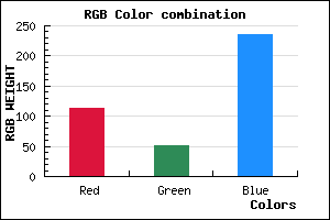 rgb background color #7234EC mixer