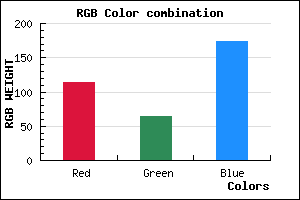 rgb background color #7240AE mixer
