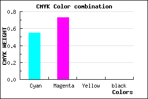 #7244FE color CMYK mixer