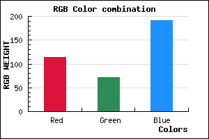 rgb background color #7247BF mixer
