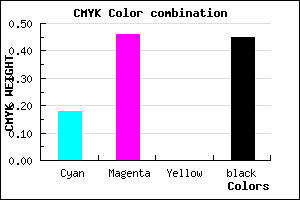 #724B8B color CMYK mixer