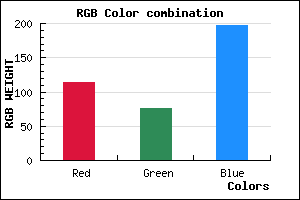 rgb background color #724CC5 mixer