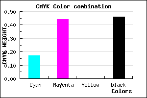 #724D89 color CMYK mixer