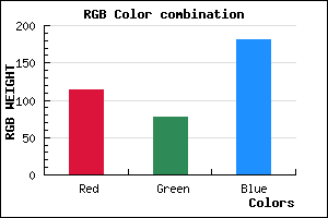 rgb background color #724DB5 mixer