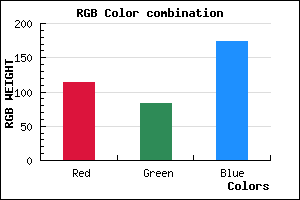 rgb background color #7253AE mixer