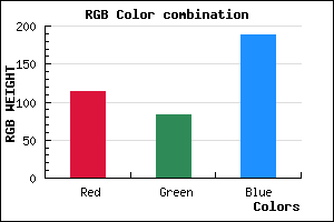 rgb background color #7253BD mixer