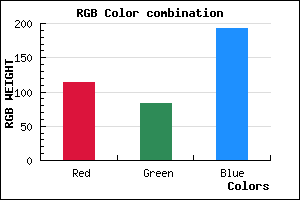 rgb background color #7253C1 mixer