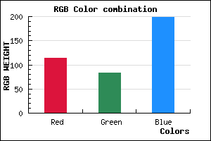 rgb background color #7253C7 mixer
