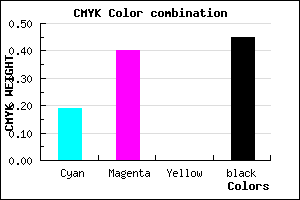 #72558D color CMYK mixer